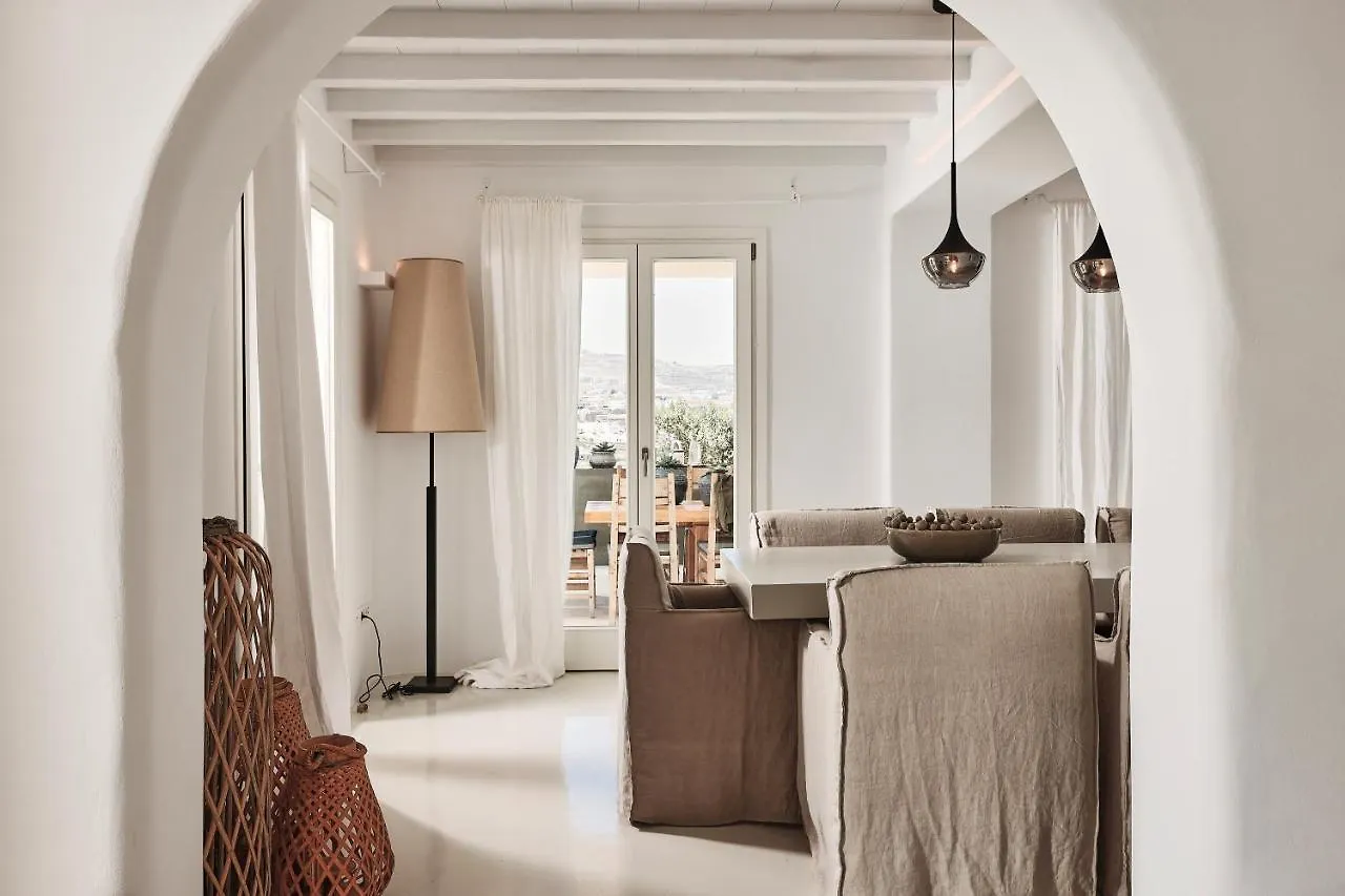 Villa Barbarossa - Elegant Beachfront Retreat With Heated Pool & Outdoor Gym Ftelia  Ftelia (Mykonos)