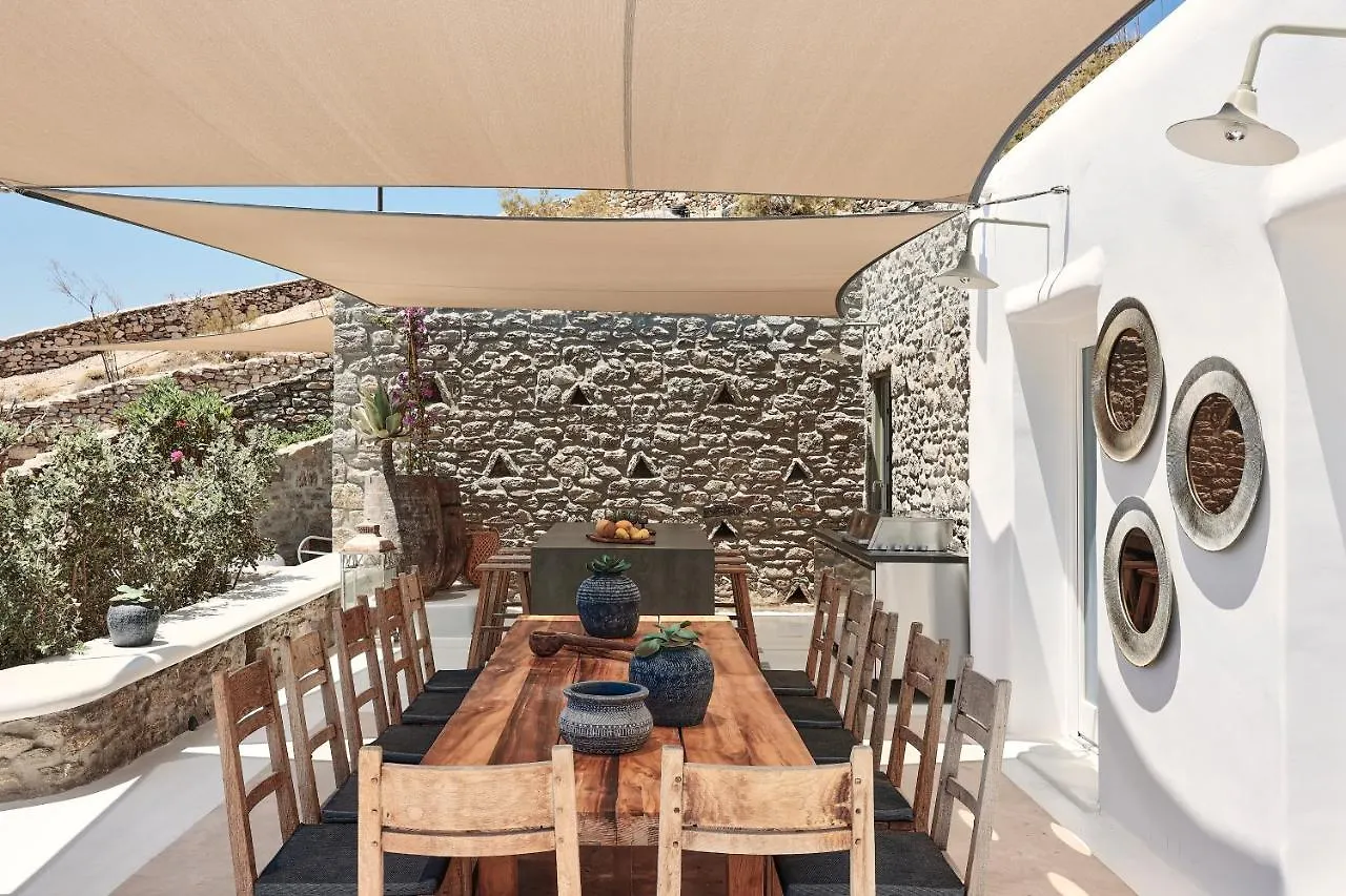 Villa Barbarossa - Elegant Beachfront Retreat With Heated Pool & Outdoor Gym Ftelia  0*, Ftelia (Mykonos) Grekland